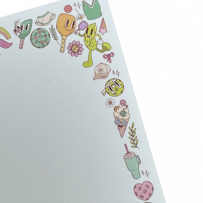Funky Pickleball 5x7” Notepad