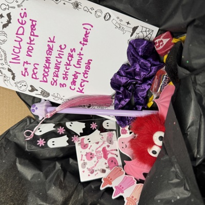 Girly Halloween Boo Basket Gift Box