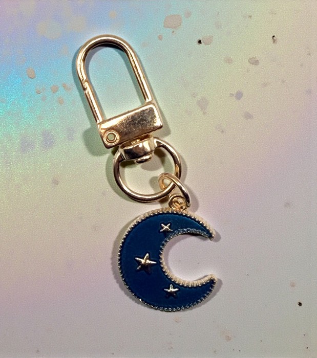 Blue Moon Keychain and Bag Charm