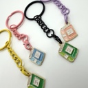  Book Charm Keychain & Bag Charm