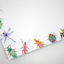  Artsy, Colorful Bugs & Insects 5x7" Notepad