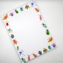  Artsy, Colorful Bugs & Insects 5x7" Notepad
