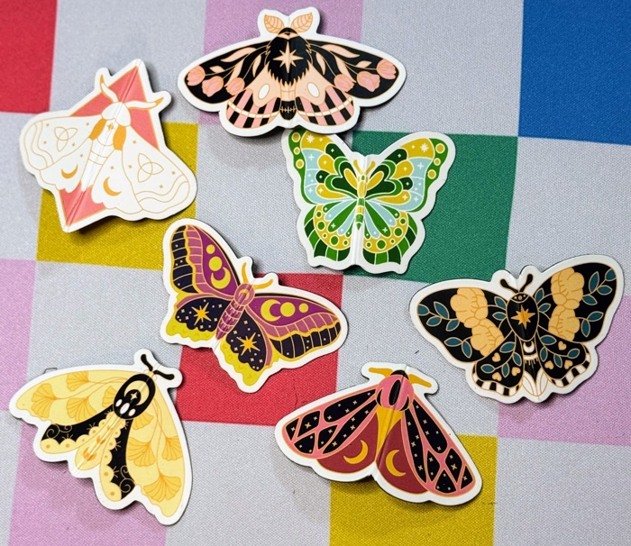 Magnetic Butterfly & Moth Bookmarks (Set of 3)
