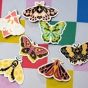  Magnetic Butterfly & Moth Bookmarks (Set of 3)