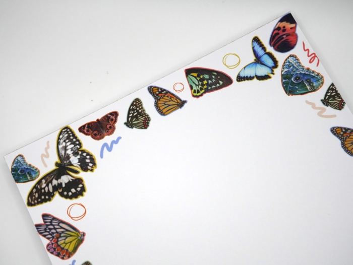 Winged Butterfly & Moth 5x7" Notepad