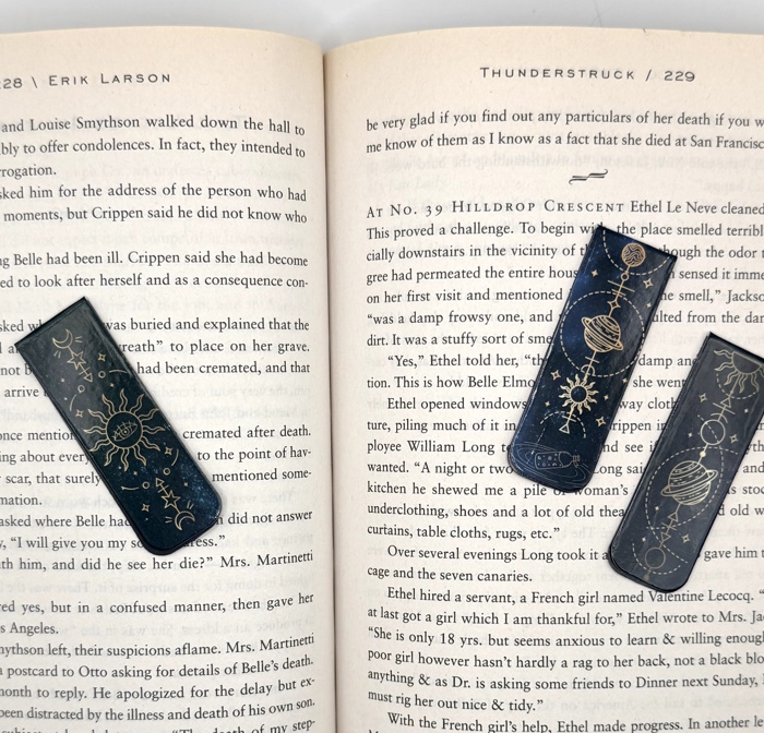Celestial Astrology Magnetic Bookmarks (Set of 3)