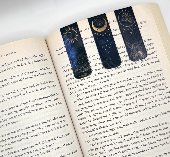 Celestial Astrology Magnetic Bookmarks (Set of 3)
