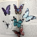 Magnetic Butterfly & Moth Bookmarks (Set of 3)