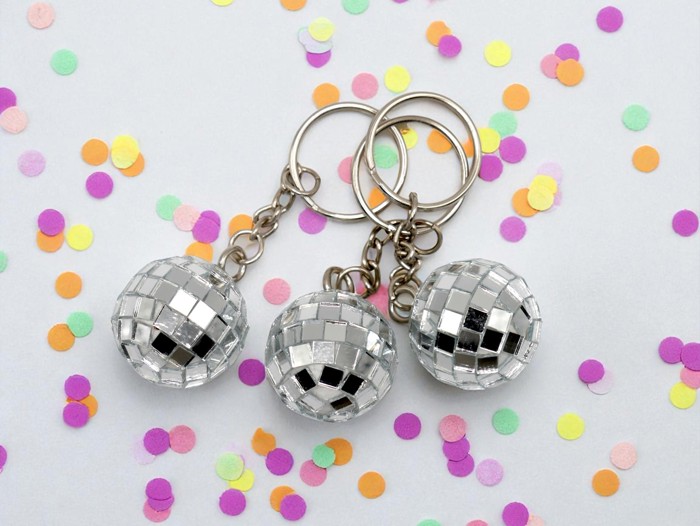 Groovy Disco Ball Keychain and Bag Charm