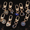  Evil Eye Protection Metal Keychain and Bag Charm