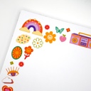  Retro, Funky, 70s & 90s Nostalgia 5x7" Notepad