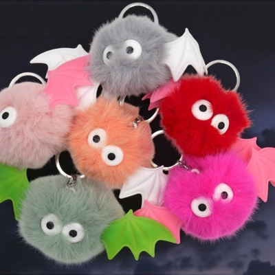 Puffy Bat Buddies Keychains & Bag Charms