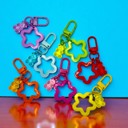  Acrylic Gummy Bear & Star Keychain and Bag Charm