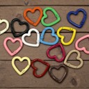  Heart Carabiner Keychain and Bag Charm