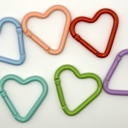  Heart Carabiner Keychain and Bag Charm