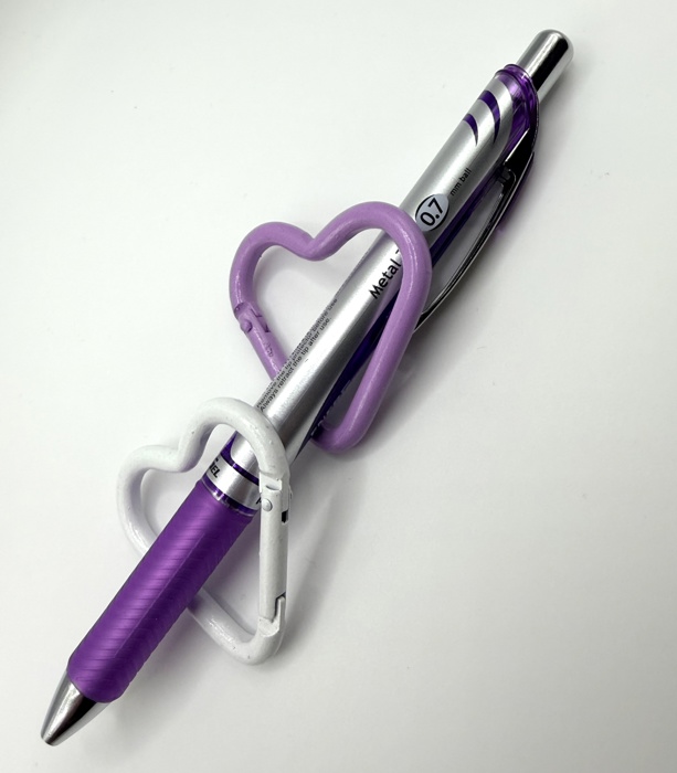 Heart Carabiner Keychain and Bag Charm