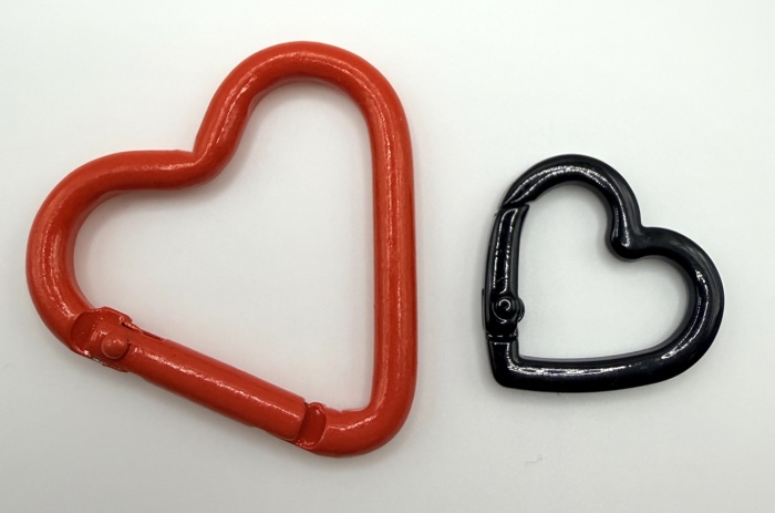 Heart Carabiner Keychain and Bag Charm