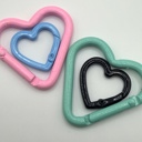  Heart Carabiner Keychain and Bag Charm