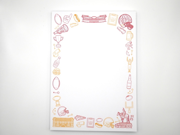 Kansas City Chiefs Football Notepad: Great For Gifts!