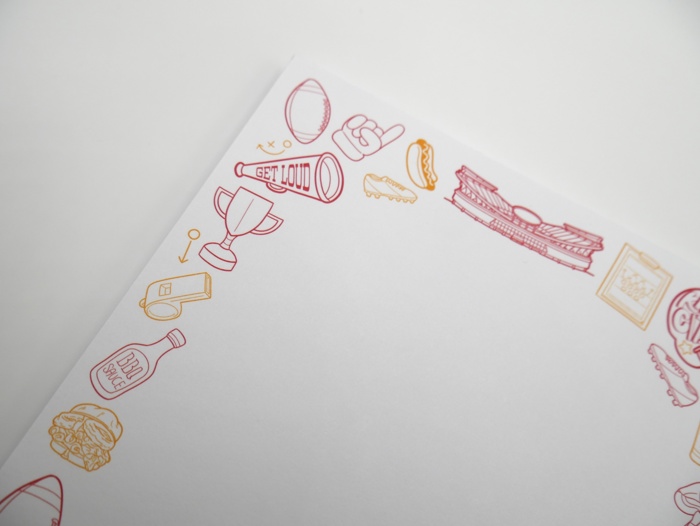 Kansas City Chiefs Football Notepad: Great For Gifts!