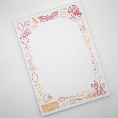 Kansas City Chiefs Football Notepad: Great For Gifts!