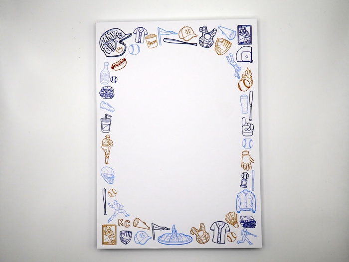 Kansas City KC Royals Baseball 5x7" Notepad: Great for Gifts!