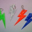  Neon Lightning Bolt Keychain & Bag Charm
