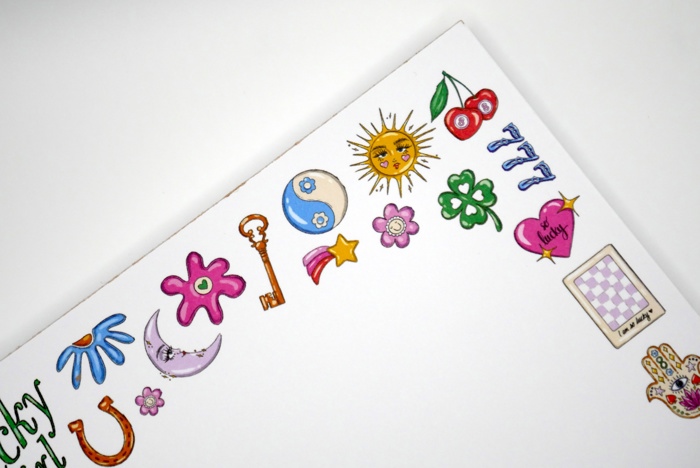 Lucky Girl Good Luck Charms 5x7" Notepad