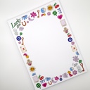  Lucky Girl Good Luck Charms 5x7" Notepad