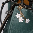  Three Flower Strand Metal Keychain and Bag Charm