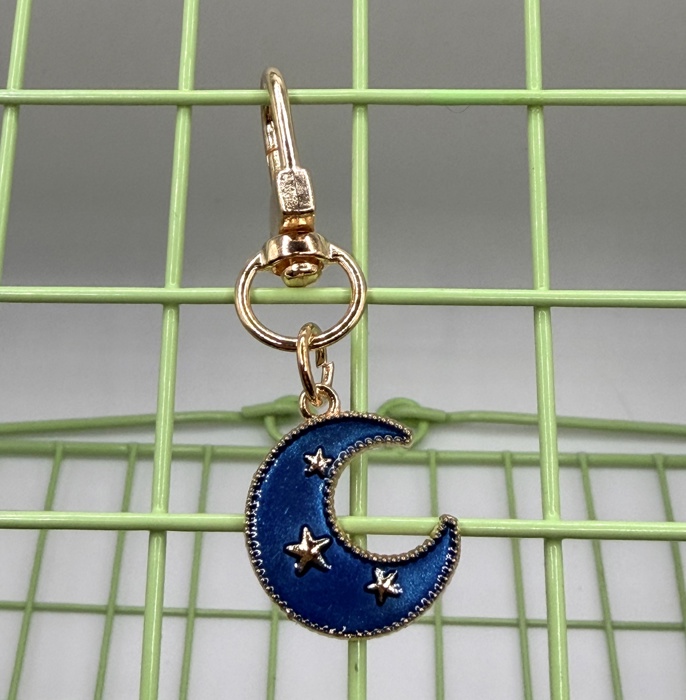 Blue Moon Keychain and Bag Charm