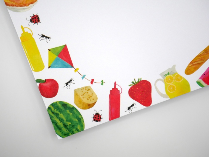 Fun Summery Picnic 5x7" Notepad