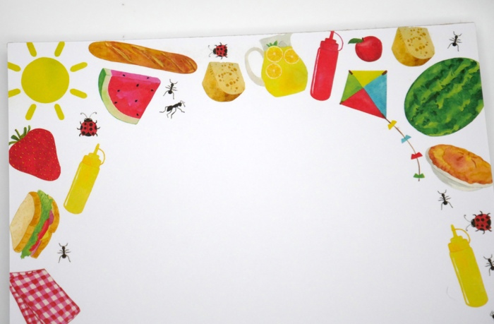 Fun Summery Picnic 5x7" Notepad