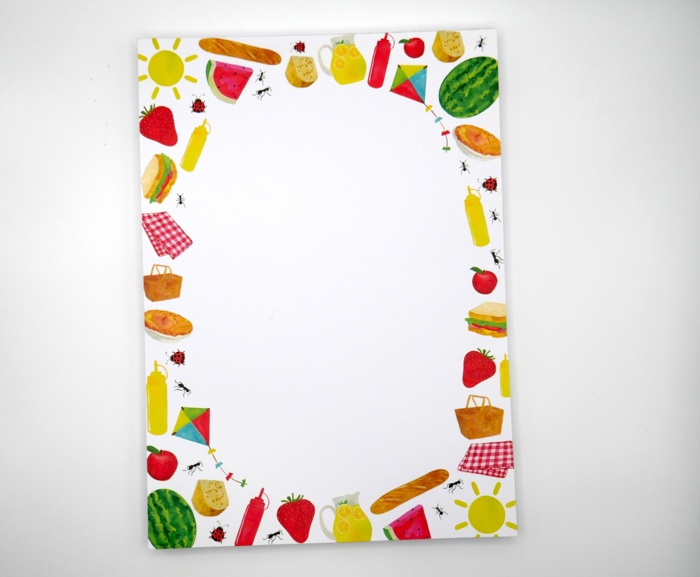 Fun Summery Picnic 5x7" Notepad