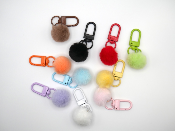 Fuzzy Puff Keychain & Bag Charm