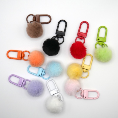 Fuzzy Puff Keychain & Bag Charm