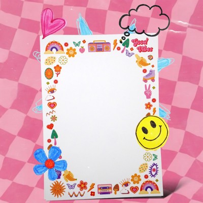 Retro, Funky, 70s & 90s Nostalgia 5x7" Notepad