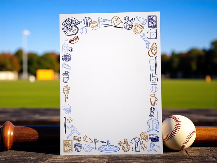 Kansas City KC Royals Baseball 5x7" Notepad: Great for Gifts!