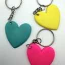  Valentine's Day Colorful Heart Keychain and Bag Charm 
