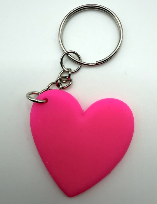 Valentine's Day Colorful Heart Keychain and Bag Charm 