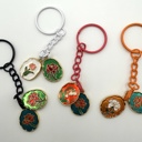  Stained Glass Window Flower Keychain & Bag Charm