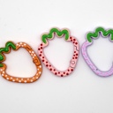  Polka Dot Strawberry Carabiner Keychain and Bag Charm