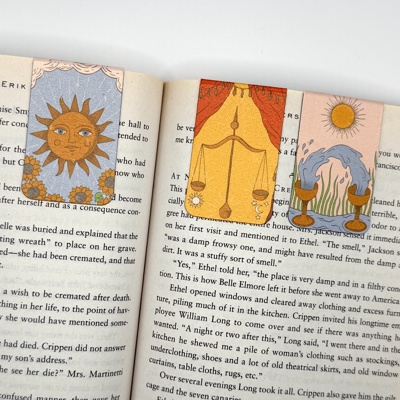 Tarot-Inspired Magnetic Bookmarks (Set of 3)