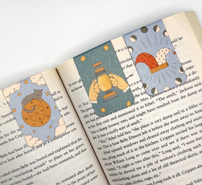 Tarot-Inspired Magnetic Bookmarks (Set of 3)