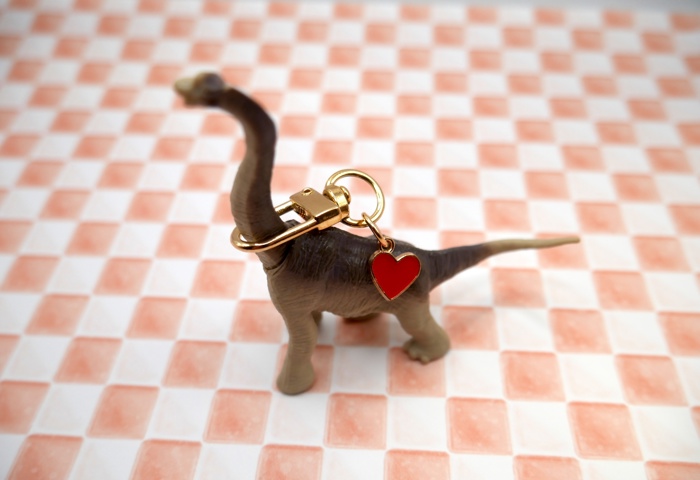 Tiny Heart Bag Charm & Keychain