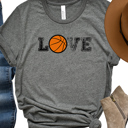  Basketball Love Graphic Tee, Sports Shirt, Bella Canvas