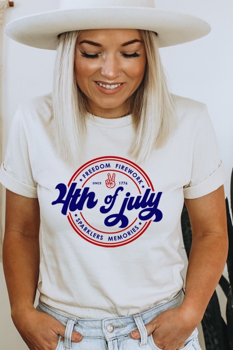 4th Of July Graphic Tee, Bella Canvas Tee, America Shirt
