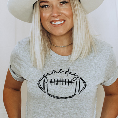 Game Day Football Tee, Bella Canvas Tee, Sports Shirt