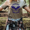  American Free Bird Graphic Tee, Bella Canvas Tee 