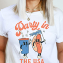  Party in The USA Graphic Tee, Bella Canvas Shirt